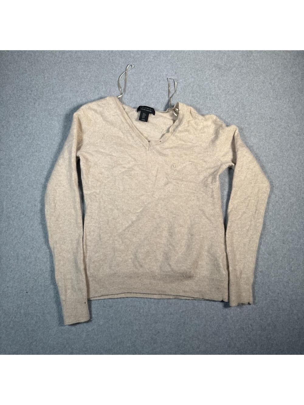 Tahari cream cashmere sweater